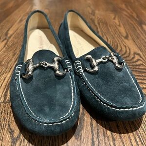 Patrica Green Carrie Green Suede Driving Shoe Loafer size 39